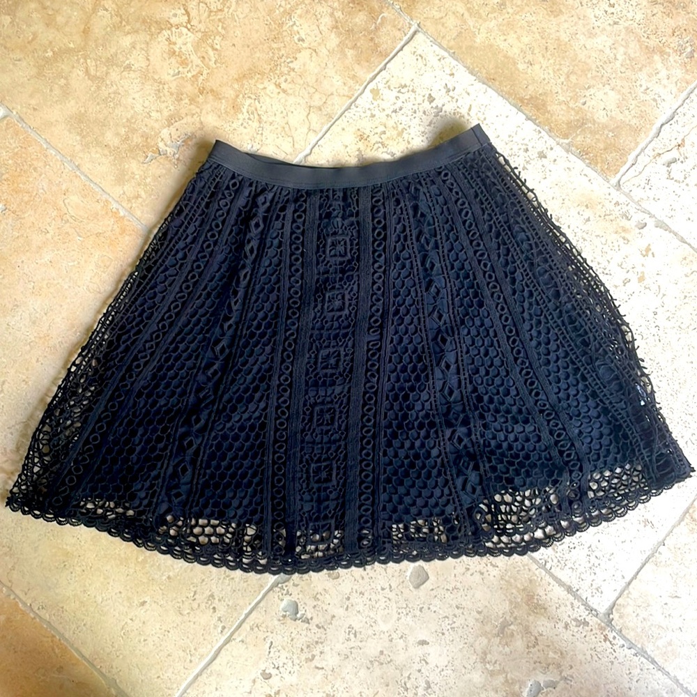 Black Ella Moss mini skirt